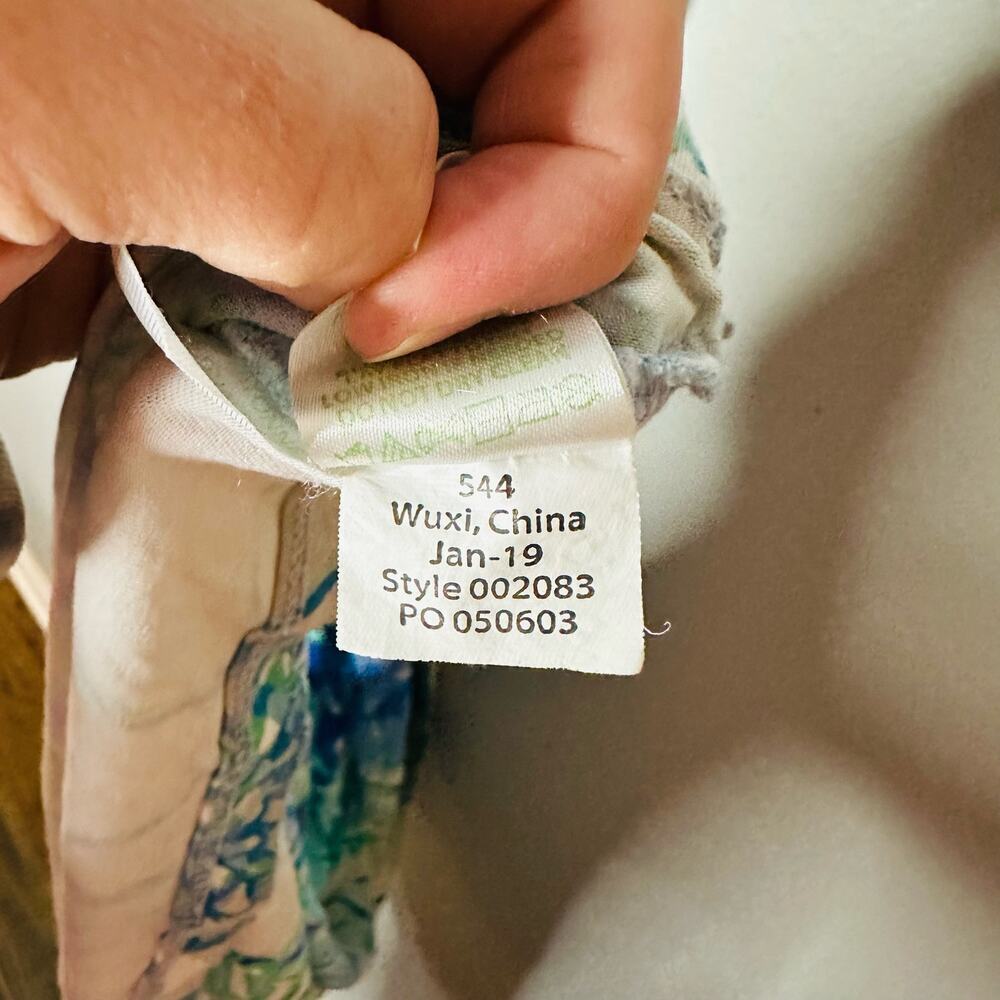 LILY PULITZER Women's Parigi Blue Teal Party Theme Tropical Maxi Dress Size XS - Picture 12 of 12